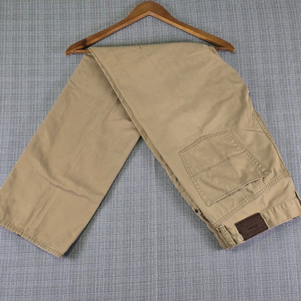 Polo Ralph Lauren 650 Straight Leg Pants Mens 36x34 Sand 5-Pocket Twill Classic
